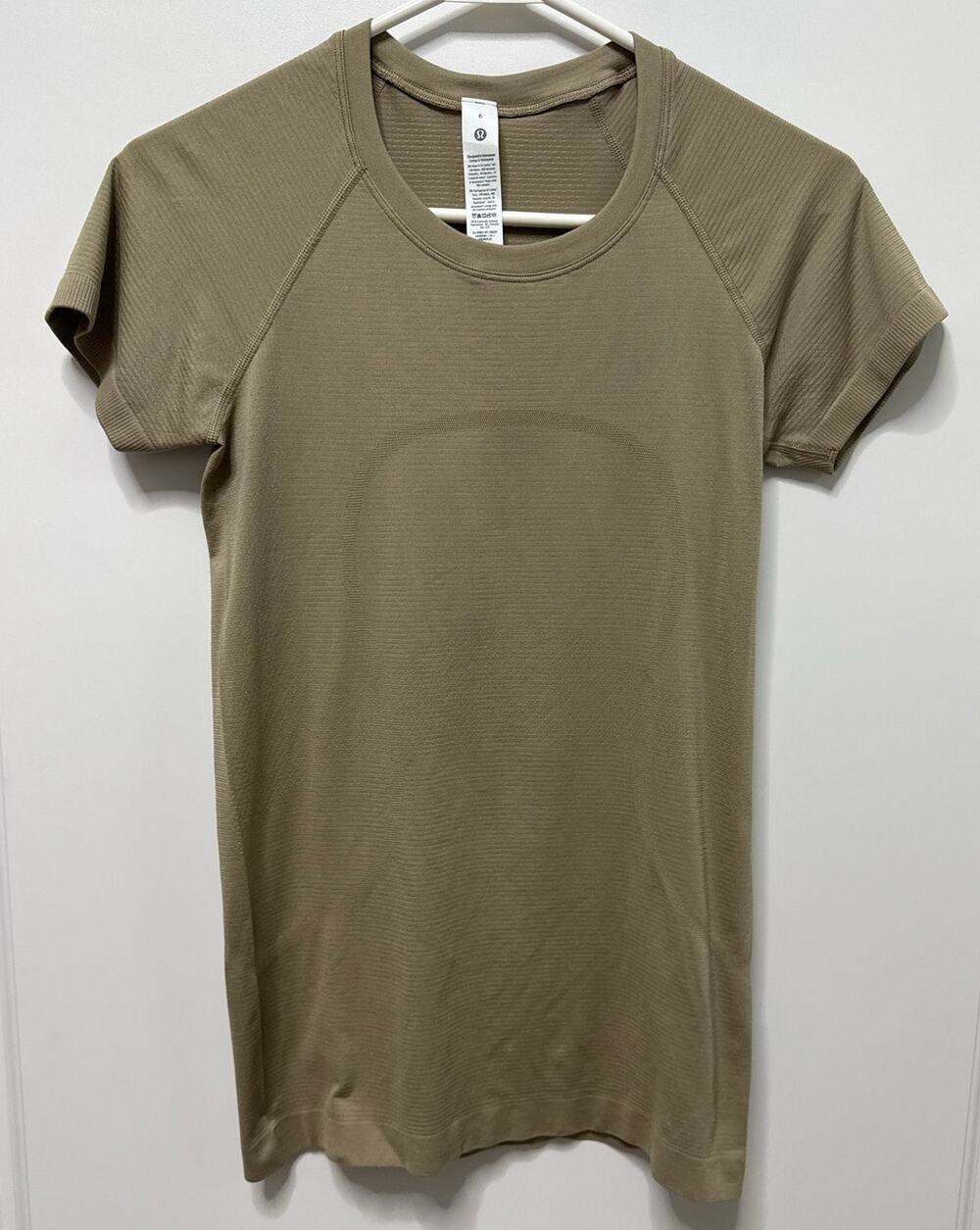 Lululemon swiftly Tech short sleeve shirt lightweight breathable size 6 brown
